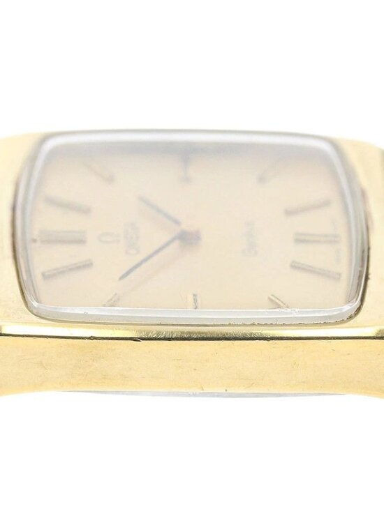Vintage Omega De Ville Manual Wind Men OMEGA De Ville Square 111.0109 cal.625 gold Dial Hand Winding Men\'s Watch_959479